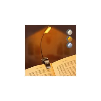 16 LED Book Light, Reading Light 3 Eye-Protecting Modes Book Lamp (White/Amber/Mixed)...