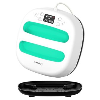Calogy Heat Press Machine for T-Shirts 10"X10", Portable Heat Press Fast Heat...