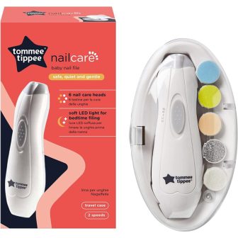 Tommee Tippee Electric Baby Nail File Trimmer Battery-Powered Infant Nail Clipper with...