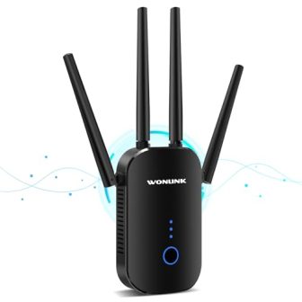 WiFi Extender WiFi Booster 1200Mbps 2.4GHz/5GHz Dual Band WiFi Range Extender WiFi...